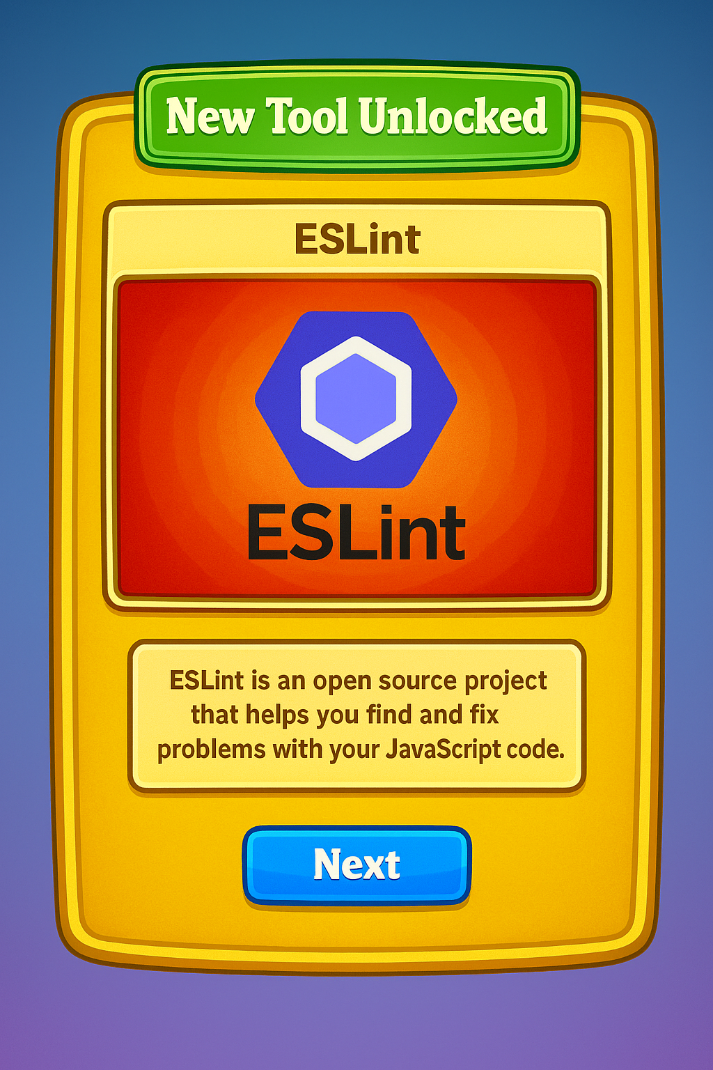 ESLint Card item unlocked