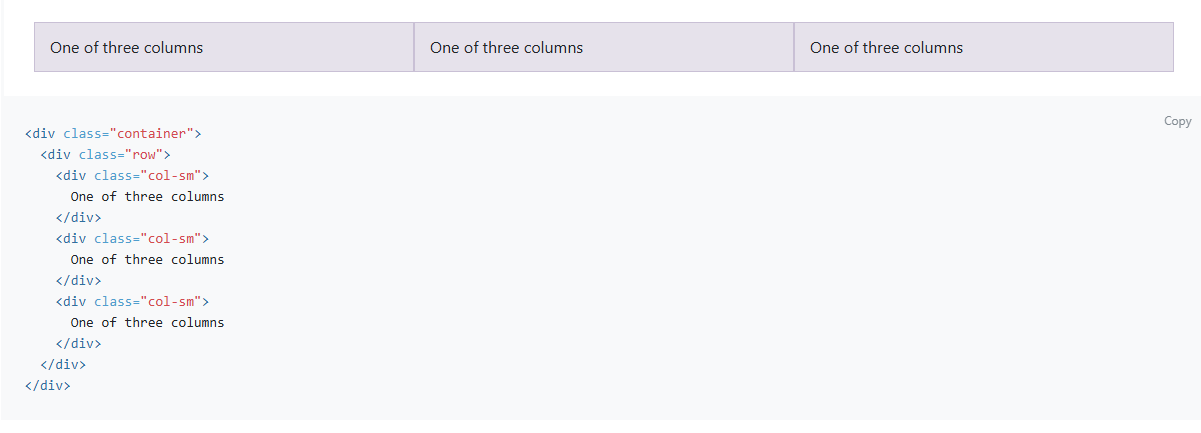 Bootstrap grid example